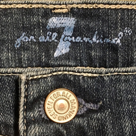 7 FAM “Roxanne” Cut-Off Jean Shorts - Picture 6 of 16